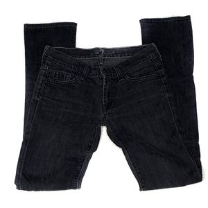 7 For All Mankind Black Skinny Jeans